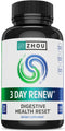Zhou 3 Day Renew Digestive Health Reset, Bloating Aide with Alpha-Galactosidase, Probiotics, Electrolytes, 27 Veg Caps