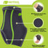 Ankle Brace for Men & Women, Compression Support for Sprained Ankles & Plantar Fasciitis, Medium