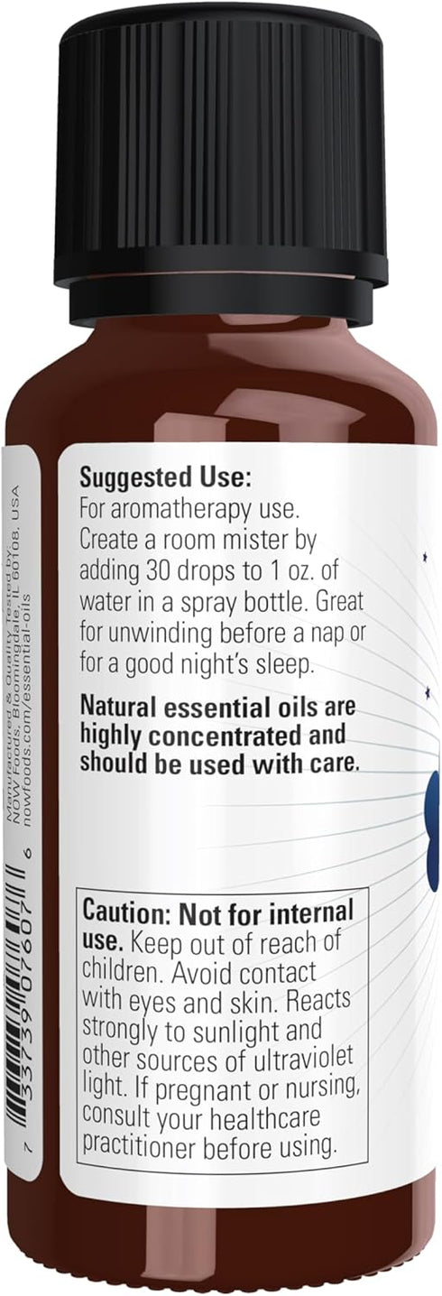 NOW Essential Oils Peaceful Sleep Oil Blend, Relaxing Aromatherapy Scent, 1-Ounce, Vegan
