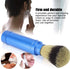 POCREATION Portable Beard Brush for Men - Travel Facial Shaving Brush, Aluminum Grooming Tool