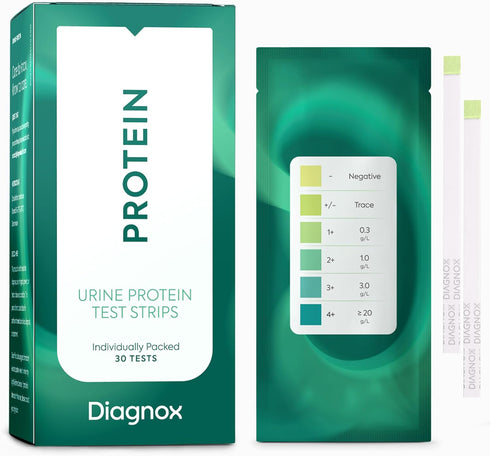 Protein Urine Test Strips Kit - At Home Urinalysis Strips for Protein in Urine, Individually Packed (30 Pack)