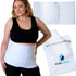 QORE LOGIQ Plus Size Abdominal Binder Post Surgery, C Section Belly Binder, Adjustable 12" Compression Wrap, White XL