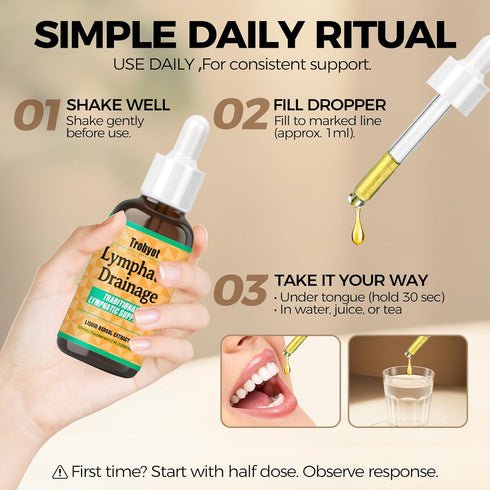 Trobyot Immune Formula,2fl oz Lymphatic Drainage Drops - Features Cleavers (Lymphatic), Prickly Ash Bark (Circulation)