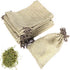 LYSXP 50PCS Burlap Bags with Drawstring, 4x6 Inch Cream Color Gift Bag Jewelry Pouches for Wedding Party Favors