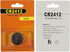 kunying CR2412 CR2412 3V 1 Pack Coin Cell Batteries, Lithium Battery for Car Key Fob Battery Smart Watch