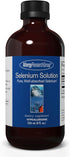 Allergy Research Group Selenium Solution, 100 mcg Supplement - Well-Absorbed Liquid for Thyroid Support, 8 Fl Oz