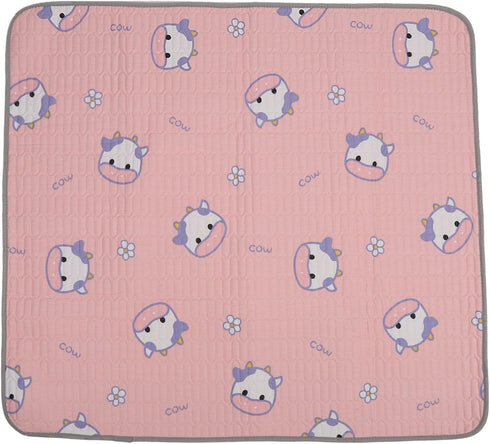 Hulex Supplies Urine Mat, Washable Absorbent Pee Pad with Cartoon Design, Reusable Menstrual and
