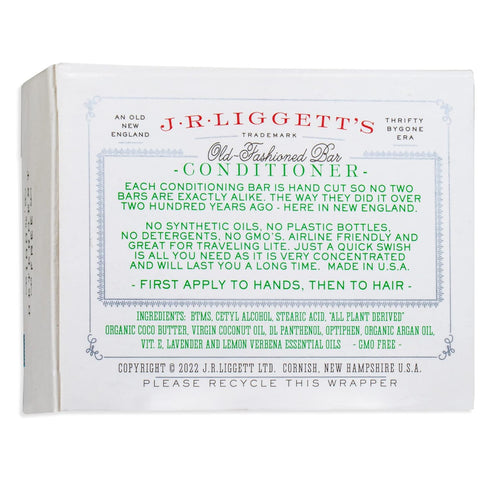 J·R·LIGGETT'S Hair Conditioner Bar for Curly Hair - Plant Based, Zero Waste, Sulfate & Cruelty-Free - 1.75 Ounces