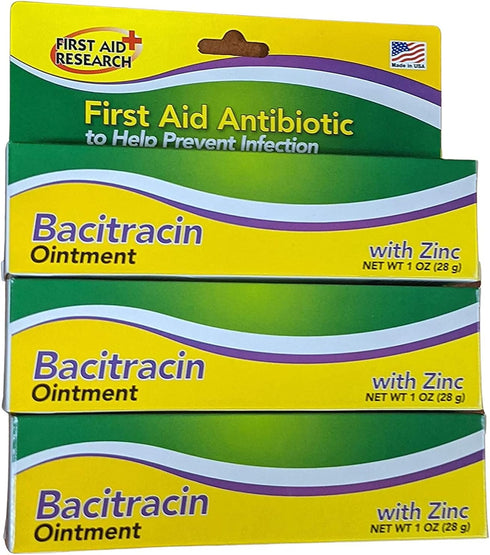 Bacitracin Zinc Ointment, 1 Oz / 28 G, 3-Pack