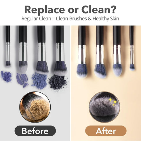Electric Makeup Brush Cleaner Machine, Alyfini Portable Automatic USB Tool for All Size Beauty Makeup Brushes