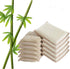 Natural Bamboo Kitchen Cleaning Sponges - Super Absorbent Reusable Dish Washing, 10 Pack