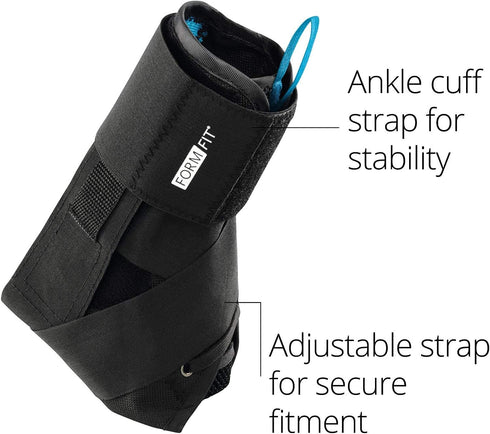 Ossur FormFit Ankle Brace with Speedlace & Figure 8 Straps, X-Large, Durable Material, Ankle Immobilization Post Injury