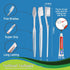 100 pcs Disposable Toothbrushes with 10g Toothpaste, Individually Wrapped Bulk Toothbrushes for Homeless, Airbnb, Hotel