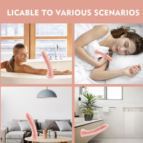 PenghaiYunfei 11'' Realistic Big Flesh Dildo with Lifelike Texture, G spot Dildos with Strong Suction Cup