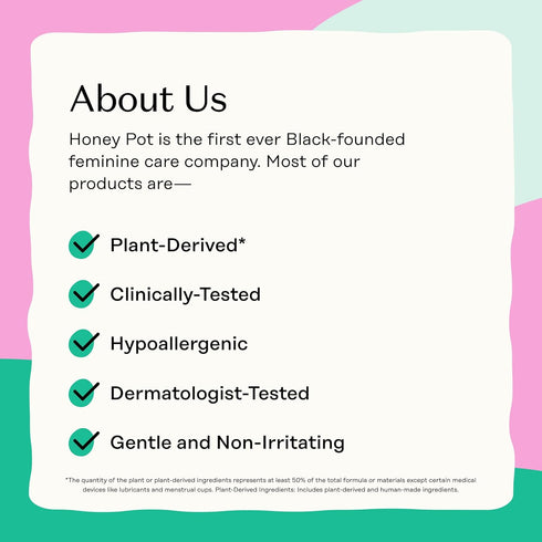 The Honey Pot Company - Regular Pads & Sensitive Feminine Wash Bundle - Herbal Infused Natural Hygiene Feminine