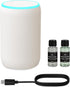 Parquix Portable Waterless Essential Oil Diffuser Starter Kit with 7 Lights for Home