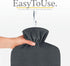 Qomfor 2L Hot Water Bottle - with Soft Premium Fleece Cover - Dark Gray, - Heating Pad for Menstrual Cramps & Period