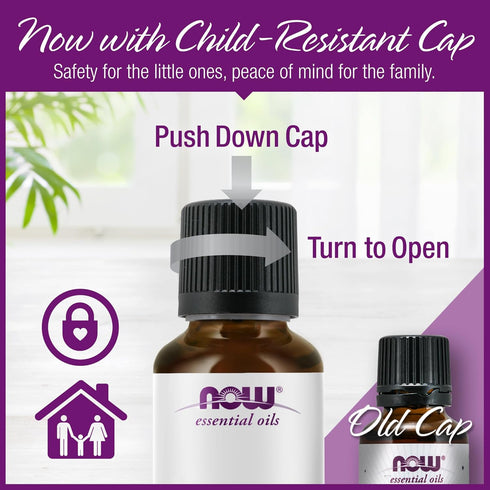 NOW Foods Tea Tree Oil, 100% Pure Cleansing Aromatherapy, Vegan, 4-Ounce, Steam Distilled, Child Resistant Cap