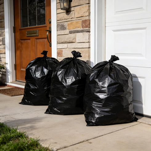 Zokaitwy 40-45 100 Count, 21 40-45 Packing Gallon Trash Bags Micron HDPE, Durable & Tear-Resistant Trash Can Liners