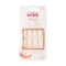 KISS Salon Acrylic French Manicure Set ‘Leilani’, Medium Length, Nude Square Press-On Nails