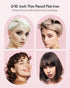 Wavytalk Mini Flat Iron, 3/10" Pencil Straightener for Short Hair, Pixie Cut, Bangs, with Anti-Pinch Design