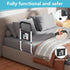 Hopelight Adjustable Bed Rail Support Handle with Storage Pouch, White and Black, Height Assist Safety Guard