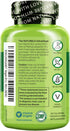 NATURELO Vegan B12 - 180 Capsules of High Potency Methyl B12 with Organic Spirulina for Mood, Energy & Heart Health