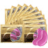 Pink Collagen Eye Mask, 30 Pairs Crystal Gold Under Eye Patches for Puffy Eyes and Dark Circles (Pink)
