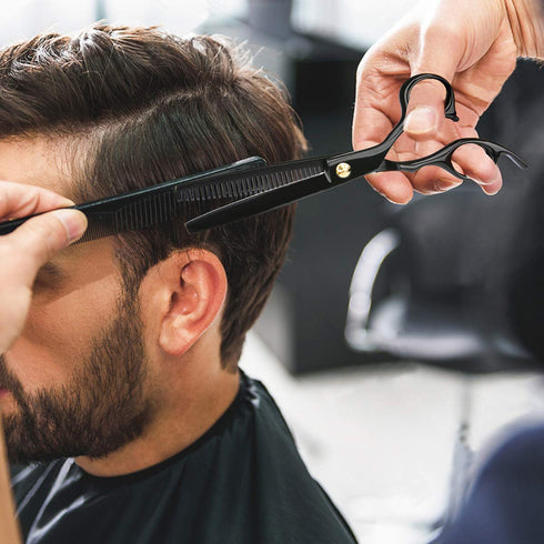 Professional Home Hair Cutting Kit, Haircutting Scissors Barber Salon Thinning Shears Kit for Men Women