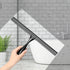 Simtive 10-Inch Shower Squeegee Set, Includes Shower Door Hook, Adhesive Hook, for Shower Doors, Mirror, Window, Black