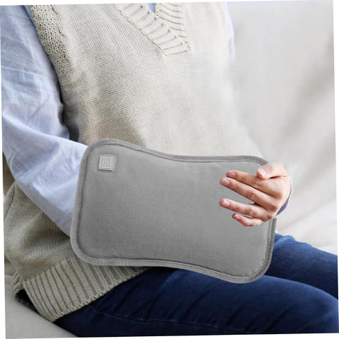 Nirelief 3 Settings Electric Hot Water Bottle with Flannel Cover Heat Foldable USB Rechargeable Hot Water Bag