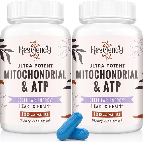 2326 MG Mitochondrial Supplements with ATP, CoQ10 & PQQ - 240 Capsules for Energy, Endurance, Strength & Recovery