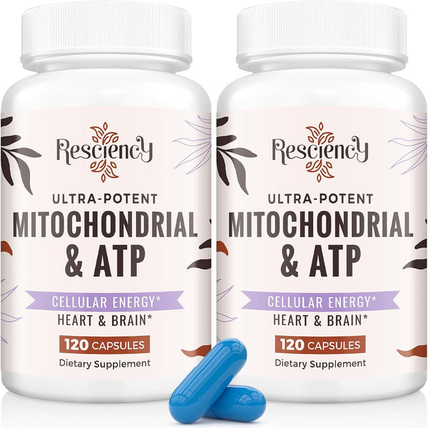 2326 MG Mitochondrial Supplements with ATP, CoQ10 & PQQ - 240 Capsules for Energy, Endurance, Strength & Recovery
