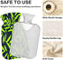 miaozhen 2L Neon Green Leaf Dark Blue hot Water Bottle with Soft Cover Warm Water Bottle for Bed for Menstrual Cramps