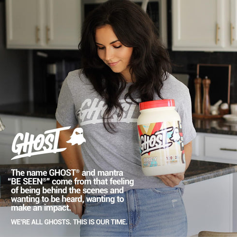 Ghost Whey Protein Powder, Coffee Ice Cream - 2LB Tub, 25G Protein - Flavored Isolate & Hydrolyzed Blend