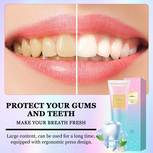 NIUYOU 2Pcs Acssart Radiant Whitening Toothpaste,Niacinamide Whitening Toothpaste,Easilyous Bright Whiteing
