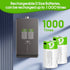 letoom 4 Pack with4 1 7500mWh 1.5V D Batteries Rechargeable in USBC Charging Cable D Size Cell Lithium Batteries