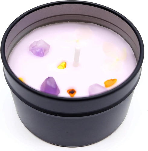 Mivra Zyora Scented Candles for Home, Portable Travel Tin Lavender Aromatherapy Candle Natural Soy