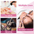 Pretty Memory Glue Rings for Eyelash Extensions, 100PCS Blooming Lash Glue Holder, Pink Volume Fanning Cup