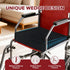 JZHLLA 16 18 2-4 Inch Wedge Wheelchair Seat Cushion Velvet and High Density Foam Wheelchair Cushions with Adjustable