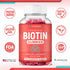 Biotin Gummies for Hair Growth, 100 Count, Max Strength 10000mcg Chewable Supplement for Women, Men, and Kids