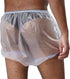 YONGHS Unisex Adult Plastic Underwear Easy to Clean Diapers Elastic Band Pull on Cover Pant Outdoor Sports