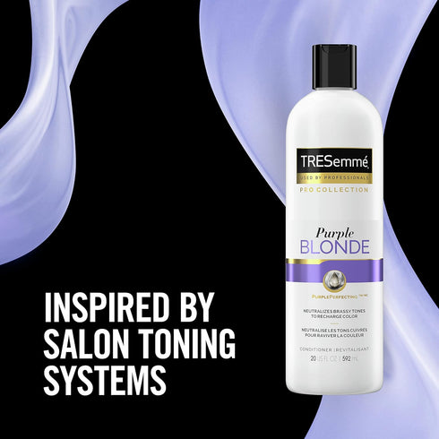 TRESemmé Pro Collection Purple Blonde Conditioner 20 oz for Brilliant Color, Blonde and Silver Hair