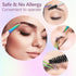 Honoson 6 Pcs Eyebrow Tweezers Set for Women, Precision Tweezers with Curved Scissors and Eyelash Brush, Rainbow Color
