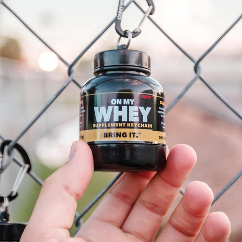 Protein Powder and Supplement Funnel Keychain, Portable Container for Gym, Workouts, Fitness, TSA Approved, Classic
