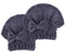 Microfiber Hair Drying Towels Head Wrap 2-Pack, Bow-Knot Shower Cap & Hair Turban for Curly Long Wet Hair