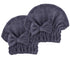 Microfiber Hair Drying Towels Head Wrap 2-Pack, Bow-Knot Shower Cap & Hair Turban for Curly Long Wet Hair