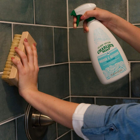 Pack, 32 oz Charlie's Soap Indoor Outdoor and Kitchen & Bath Cleaner Variety Each