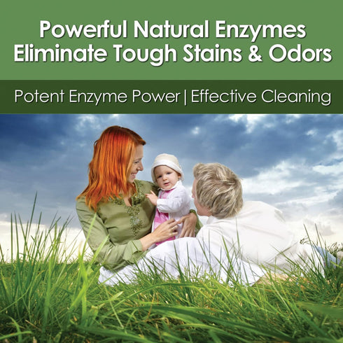 Life Miracle 128 oz Enzyme Cleaner & Pet Odor Eliminator CONCENTRATE | Deep Cleaning Enzymatic Spot Remover For Dog Cat