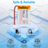 MakerHawk 3.7V 700mAh 603040 Ph1.25 (2 Lipo Battery Rechargeable Lithium Polymer Battery Micro Connector Integrated